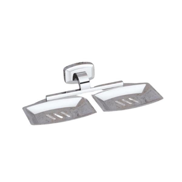Soap Dish Double in Chrome