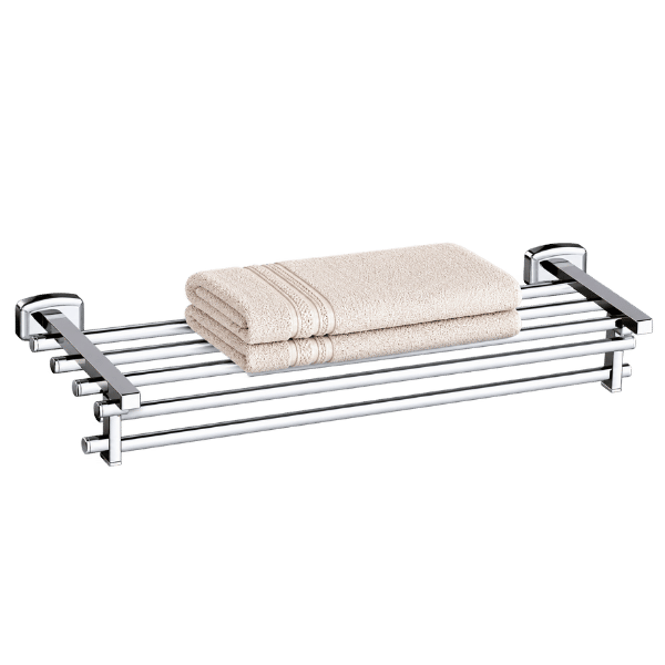Towel Shelf with Rod in Chrome